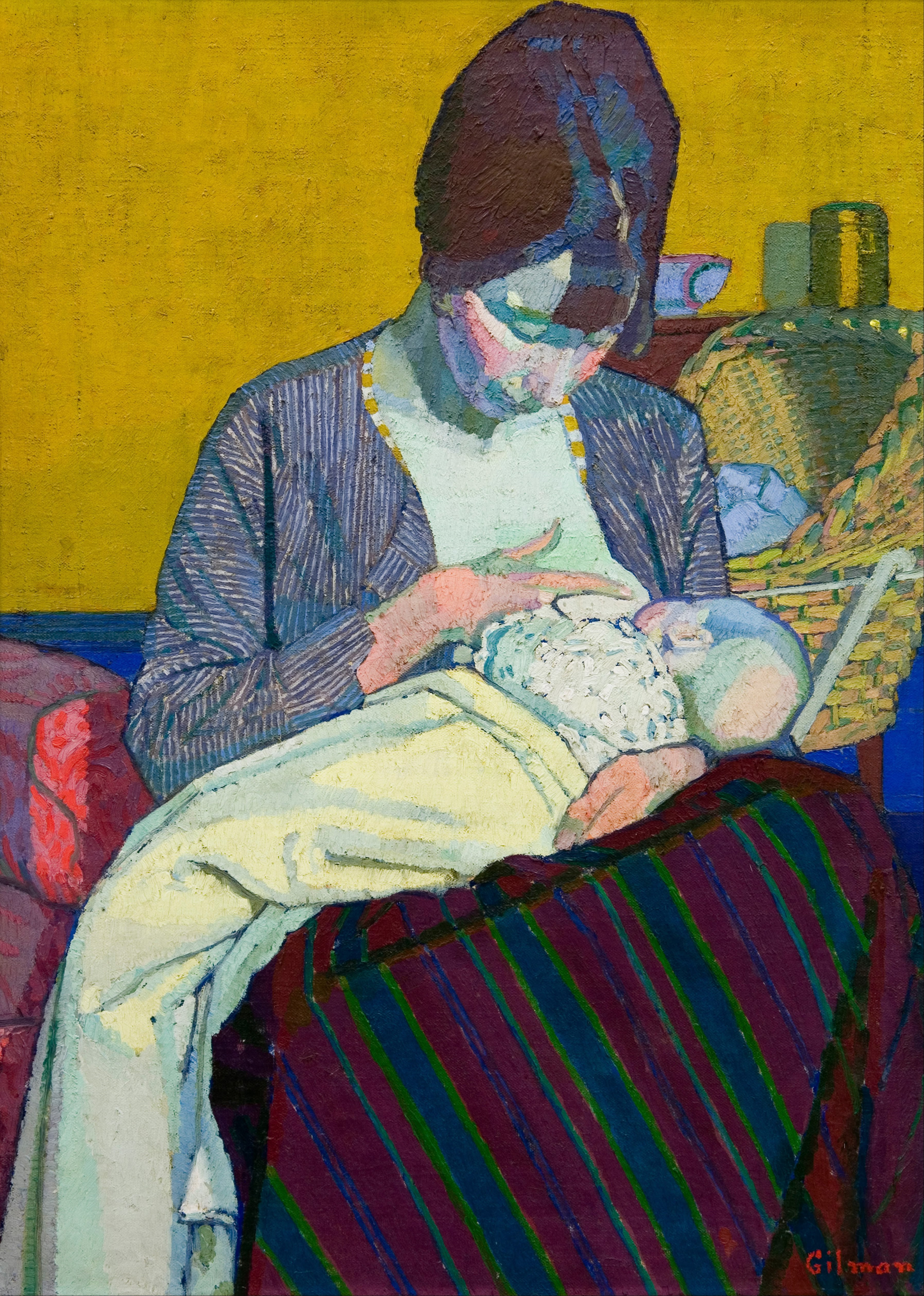 Harold Gilman: Mother and Child, 1918 / WC