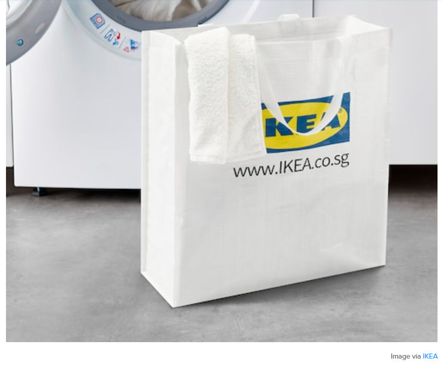 KLAMBY Bag, white - IKEA