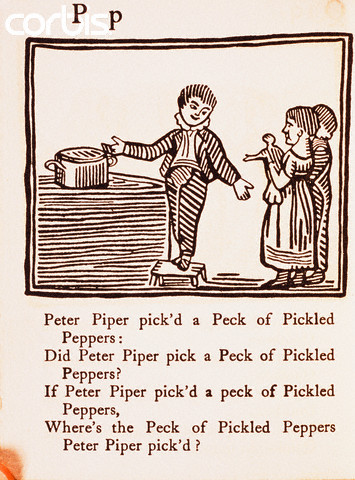 "Peter Piper" From Peter Piper's Practical Principles of Plain & Perfect Pronunciation